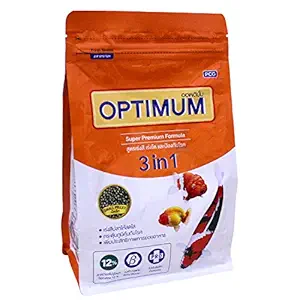 PCG 3 in 1 Fish Food for Carp, Goldfish and Cichlid Spirulina 12% Floating Type by Jainsons (Small Pallet), 800 g