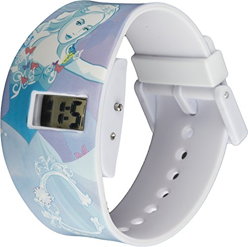 Disney Prinzessin Cinderella Kinder Digital Uhr mit Zifferblatt-Digital Display und Blau Kunststoff Gurt DPC1