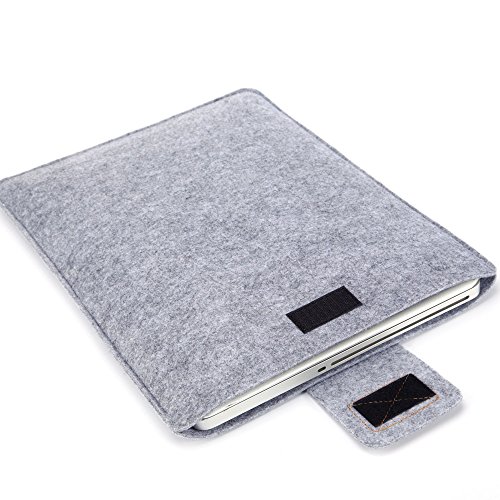 ihuci Vertikal Tasche Notebooktasche Laptoptasche für MacBook, iPads, Tablets und andere Laptops und Netbooks 11 inch grau - 3