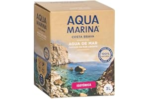 AQUA MARINA COSTA BRAVA AQUAMARINA Costa Brava - Bag In Box - Isotonisches Meerwasser - Mikrofiltriert und ohne Zusatzstoffe, enthält mehr als 75 Mineralien und Spurenelemente, Remineralisierung. (3 Liter Isotonisch)