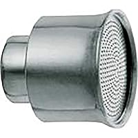 GEKA 6397SB Gießkopf Soft rain IG G 3/4 Zoll LM 1 mm Bohrung Platine 51 mm, Silber, 18 x 8 x 13 cm