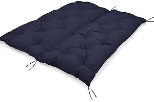 YANMAN Ultra Thick Garden Swing Hammock Seat Bench Cushion 2 3 Seater Pad Canopy Outdoor Patio Furniture Cushion Soft Touch & Comfortable,120x100x8cm