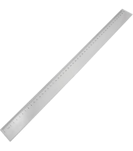 Règle 50 Cm Maped - Règle Transparente Graduée En Mm, Bord Encrée, Avec Étui De Protection