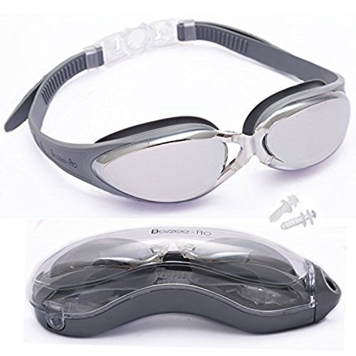 Profi Schwimmbrille – Antibeschlag – Wasserdicht - 180 ° Weitwinkel Sicht – GRATIS Schutzetui & Ohrstöpsel