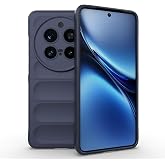 Aksesuarcim Vivo X200 Pro ile Uyumlu Kılıfı Silikon Yumuşak Esnek Mat Kamera Lens Korumalı İnce Kapak Etnik Lacivert