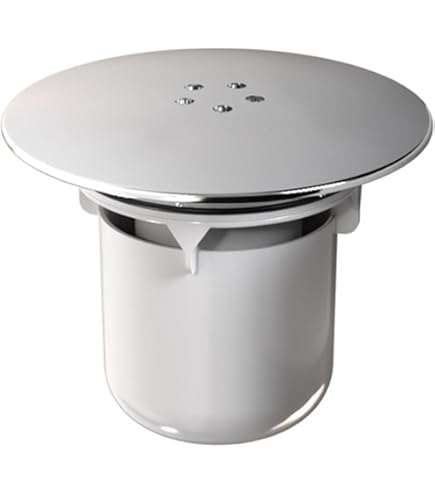 Grille carrée 11,5x11,5 cm pour siphon douche, inox poli, DALLMER