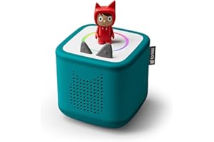 tonies Toniebox 2 Boite à Histoire pour Enfant, Musiques et Jeux 1 à 9 Ans, Ecoute, Apprends, Joue, Robuste & Facile à Utiliser, 1 Figurine Rubie, Vert Océan