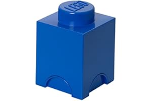 ROOM COPENHAGEN Lego Storage Brick Storage Brick 1, Plastica, Blu, 4.6x4.6x4.3 cm