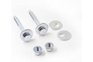 YUCKMZ Jeu de vis inférieur pour bras de suspension arrière compatible avec VW Audi Alignement des voies de suspension inférieure arrière 2 écrous de vis excentriques WHT000228 WHT000232 N10106402