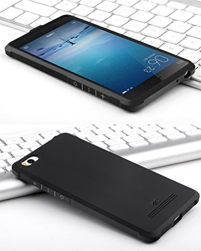 MOONCASE Xiaomi 4i   4C Funda  Choque Absorci  n Protecci  n TPU Case Carcasa para Xiaomi Mi 4C 4i Negro