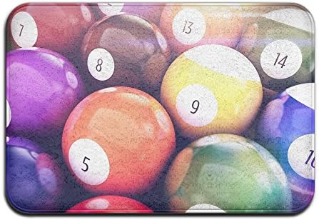 DIYABCD Billiard Pool Balls Doormat Anti-slip House Garden Gate Carpet Door Mat Floor Pads
