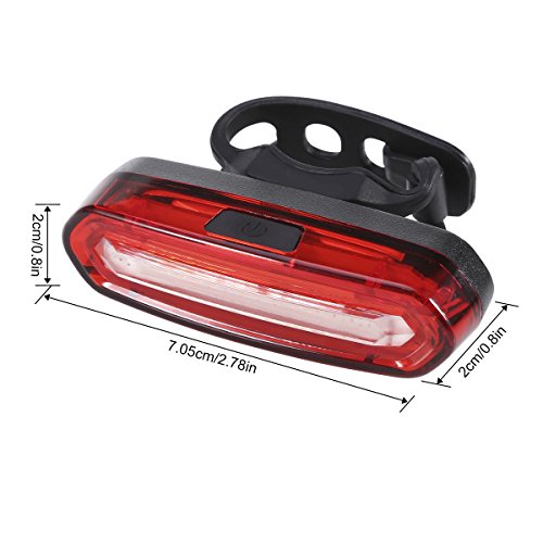 GreenClick LED Lampen Fahrrad Frontlicht StVZO Rücklicht Fahrradbeleuchtung, 2*0.5w ultralhell rot LEDs,fahrradlampe Batteriebetrieb mit 2 AAA Batterien,PX4 wasserdicht LED Rückleuchten tragbar LED Fahrradlampe für sicher Fahrradfaren in der Nacht - 7
