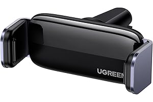 UGREEN Support Téléphone Voiture Gravité Grille Aération Porte Smartphone Voiture Ventilation Accroche Téléphone Auto Compatible avec iPhone 17 Pro Max Air 16 15 14 Galaxy S25 Ultra S24
