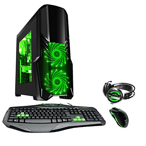 Fierce ULTRA SCHNELLE Zweikern Familie Gaming PC - 3.9GHz AMD A-Series A4-6300 - Gaming, Büro, Familie PC - (WIFI, 16GB RAM, 1TB Festplatte, R7 Serie Grafik) - 221233