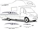 Price comparison product image Smarts-Art MOTORHOME VINYL GRAPHICS STICKERS DECALS SET CAMPER VAN RV CARAVAN HORSEBOX set4