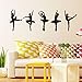 Produktbild Kunst ballett mädchen vinyl wandtattoo wohnkultur wohnzimmer schlafzimmer diy tapete entfernbare wandaufkleber 104 * 320 cm