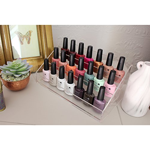 3 teilige transparenteKunststoff Aufbewahrungsbox Nagellack Schönheitsartikel Aussteller Ständer Box Set von Kurtzy TM - 4