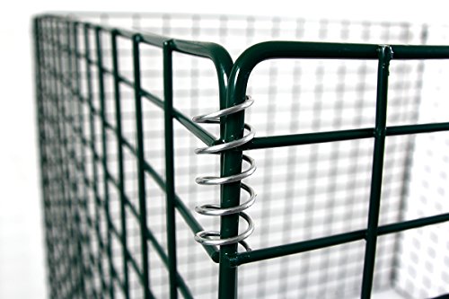 Massiv Metall Komposter 90 x 90 x 70 cm, grün, 567 L, Kompost Stahlgitter Garten - 2