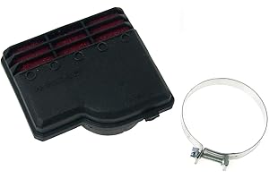 Filtro aria da corsa Malossi E9, SHA 13, per Piaggio Ciao/ PX/ SI / Bravo/ Superbravo/ Grillo/ Boss connettore: 50 mm, nero, rosso.