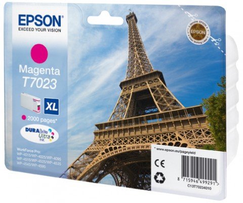 Epson Tintenpatrone XL magenta T 702 WorkForce Pro T 7023