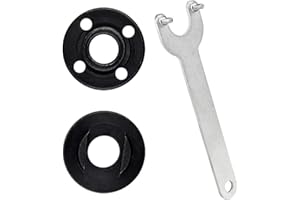 Juliyeh Juego de 3 piezas de amoladora llave de ángulo de brida llave de tuerca de bloqueo de metal Accesorios para múltiples modelos de amoladoras angulares