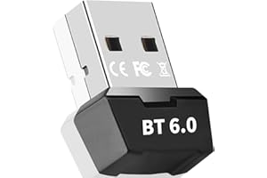 XIEANDKONG Adattatore Bluetooth 6.0 USB per PC, Collega e Usa Chiavetta Bluetooth per PC Laptop EDR Dongle USB Bluetooth Compatibile con Windows 7/10/8.1/11 (BT602)