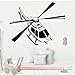 Price comparison product image HNXDP Helicopter Wall Sticker Home Decoration for Kids Rooms Decoration Wall Art Mural Drop Shipping Yellow XL 57cm X 74cm