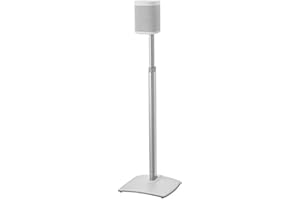 Sanus WSSA1-W2 - Soporte de Altavoz inalámbrico Ajustable para SONOS One Play: 1 y Play: 3, Color Blanco