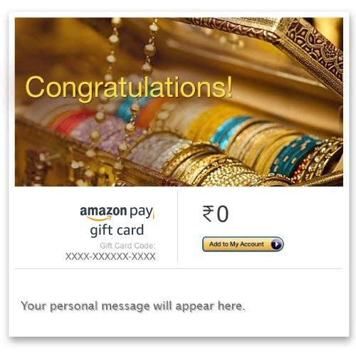 Amazon Pay eGift Card - Wedding Gift - Wedding Gift Cards: The Best Gifts in this Wedding Season 
Gifts popular in INdia