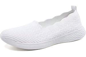 Puxowe Scarpe Mocassini Slip On da Donna Eleganti Leggere Fitness Casual Outdoor Passeggio Maglieria Piatte Sneakers