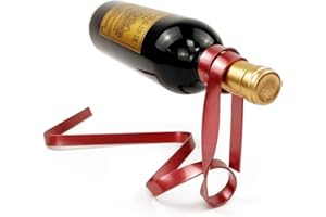 NOBRANDED Magique Flottant Porte Bouteille de Vin Anti Gravité Suspension Rack à Vin Fer Grignotable Ruban Support pour Bouteille de Table de Vin