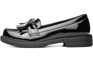 Lilley Girls Black Patent Loafer