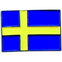 Anstecknadel Flagge Schweden/EU – Aus Metall Mit Emaille, Freundschafts-Pin