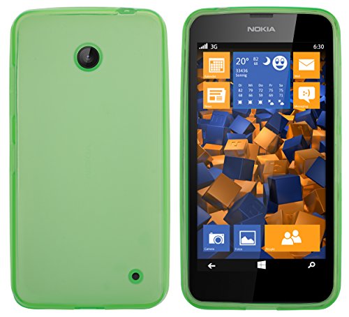 Preisvergleich Produktbild mumbi Schutzhülle für Nokia Lumia 630 / 635 Hülle transparent grün