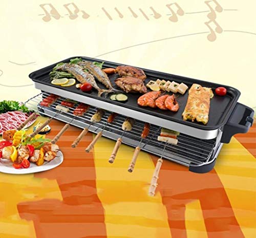 Preisvergleich Produktbild CTO Grillgeräte Elektroofen Rauchfreie Antihaftschale Innen Intelligenter Thermostat Doppelrohrheizung (2200 W) [Energieklasse A],A,Grill