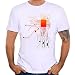 Produktbild T-Shirt Tee Tops Herren T-Shirts Tanks Fitness Shirt Tank Print Shirt T-Shirt Muscleshirt Sport Bluse Short Sleeve Tee Kleidung Shirt Hemd Outwear Mantel Shirt Bluse Short Sleeve Tops LMMVP (M, Weiß)