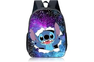 Lemotoy Stitch Sac à Dos Pour Enfants, sac à dos d'école Sac à Dos Scolaire, Cadeau Pour Fille Et GarçOn, 42x29x16 Cm (B)
