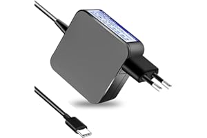 FSKE 65W USB C Alimentation pour Lenovo T14 T15 T480 T480s T580 T580s T490s T490s X13 X280 E580 E580 E590 L480 L390 P52s Yoga 720 910 920 Adaptateur d'alimentation Type C