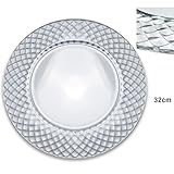 bajo plato cristal azul Se puede lavar en lavavajillas apto de uso intenso diario profesional.