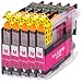 Produktbild AfiD 5er Set Druckerpatronen zu Brother LC-223 Magenta für MFC-J 4620 DW MFC-J 4625 DW MFC-J 480 DW MFC-J 5320 DW MFC-J 5600 Series MFC-J 5620 DW MFC-J 5625 DW MFC-J 5720 DW MFC-J 680 DW MFC-J 880 DW
