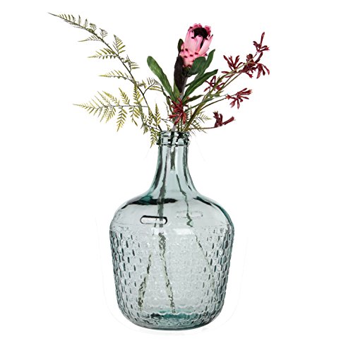 Mica decorations 241792 Diego Weave Glasflasche/Vase, Glas, Transparant, 27 x 27 x 42 cm - 5