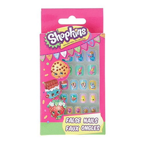 Claire's Girls and Womens Shopkins False Nails in Pink