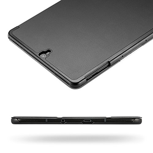 EasyAcc Samsung Galaxy Tab S3 T820/ T825 Hülle Cover mit Standfunktion / Automatische Sleep Wake Funktion PU Leder hüllen für Samsung Galaxy Tab S3 (9,68 Zoll) Smart Cover (Dunkelgrau, Kunstleder, Ultra) - 7