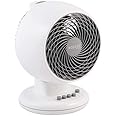 Iris Ohyama Woozoo Table Fan, 23㎡, Desk Fan, White, 3 Speeds, Oscillation, Vertical Tilt, Silent, Quiet, For Bedroom, Living Room, Kitchen, Air Circulator, Small, Cooling, Powerful, PCF-M18