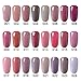 CLAVUZ Gel Nail Polish 6PCS Kits Soak Off UV LED Colour Varnish Manicure Nail Salon Set