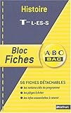 Image de Blocs fiches ABC BAC : Histoire, terminales L, ES, S