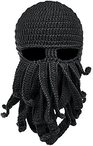MOONPOPUnisex Kitting Octopus Hat Funny Entacle Crochet Beanie Cap