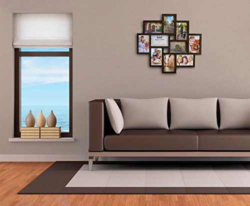 Smartfox Bilderrahmen Fotorahmen Collage für 10 Bilder im Format 10×15 cm in Weiß - 3