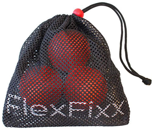 Premium Faszien-Massage-Ball Set – Lacrosse-Massage & Double Peanut Duoball – FlexFixx Akupressur & Mobility Training bei Rückenschmerzen – inkl. Tasche - 4