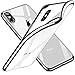 Price comparison product image iPhone X Case, EZZYMOB [Ultra Thin] [Slim Fit] Apple iPhone X Crystal Clear Transparent Gel Phone Case with Superb Grip, [Anti-Scratch] [Shockproof] [Apple iPhone X, iPhone 10 Cover Case] [Support Wireless Charging] [Screen Protector friendly] (Silver) (iPhone X / XS)